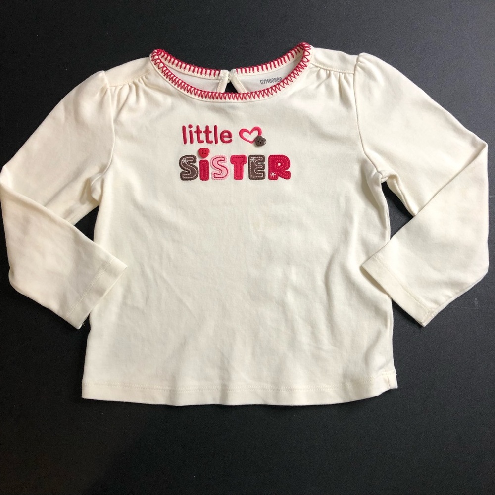 Gymboree Winter Cheer Little Sister Tee Size 3T